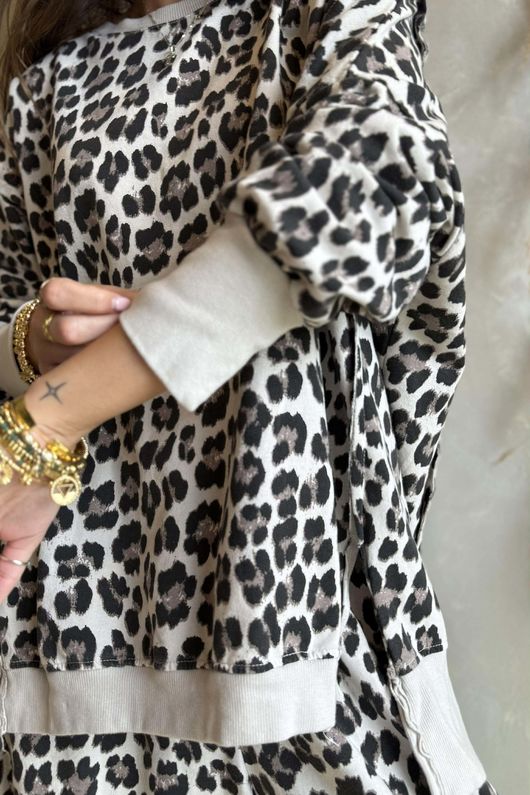 Lagen Zanzibar Chill Sweatshirt Calico & Black